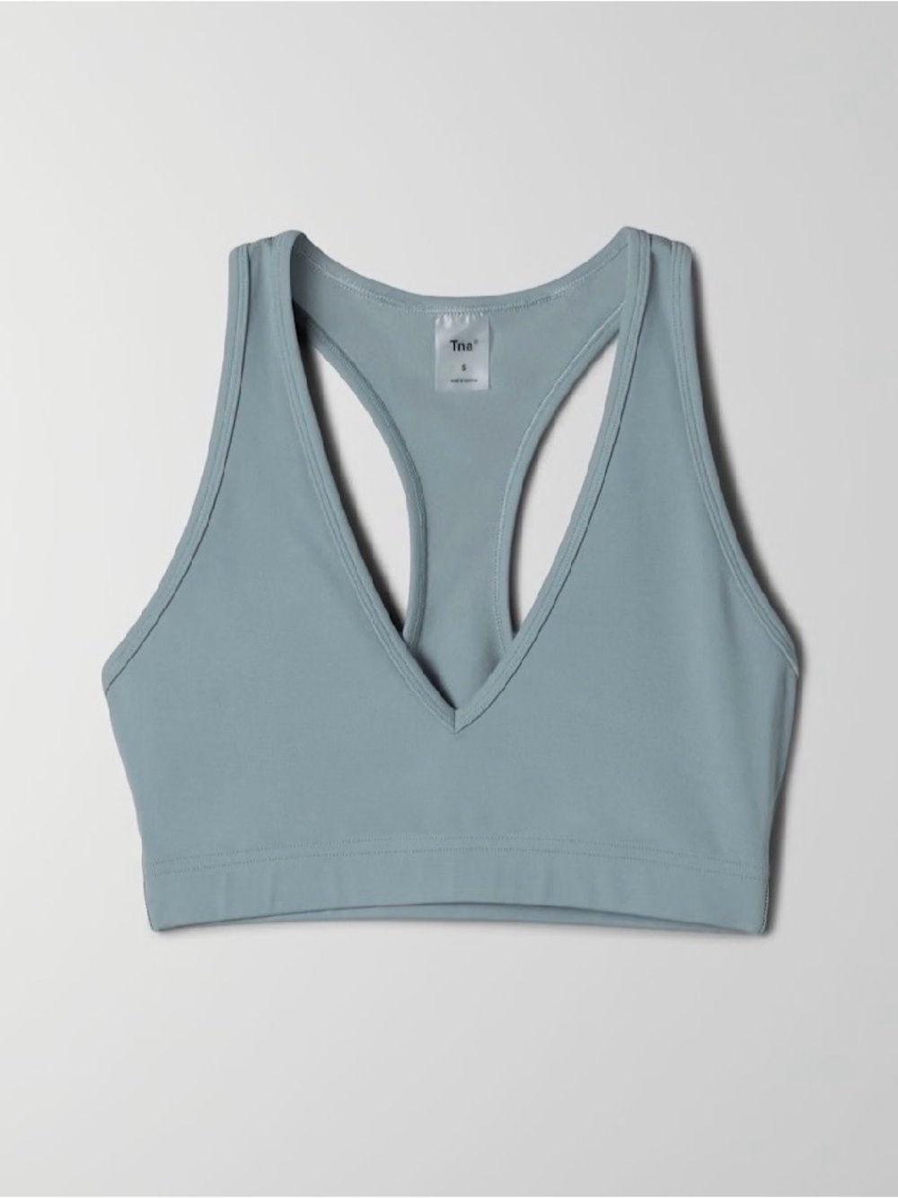 Aritzia TNA Allston Bra Top, Small, Quicksilver Blue